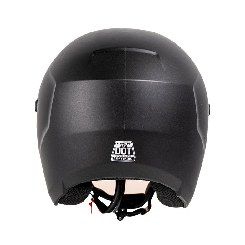Casco Integral Tech T10 Negro Mate Sólido